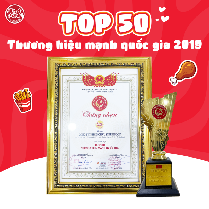 Top 50 Thương hiệu Mạnh Quốc gia 2019