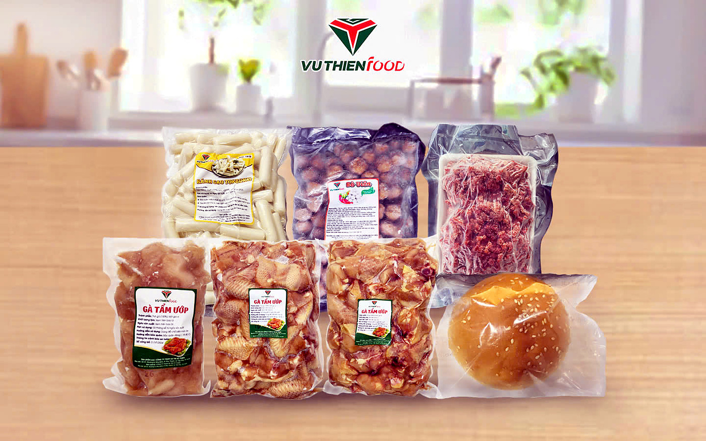 Nguyên liệu và sản phẩm của Vũ Thiên Food